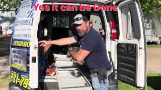 How to Load a Garage Door In a Van