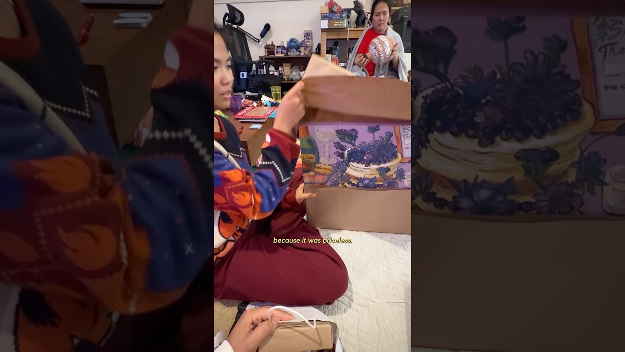 Surprising my sister with her wedding painting 🥹