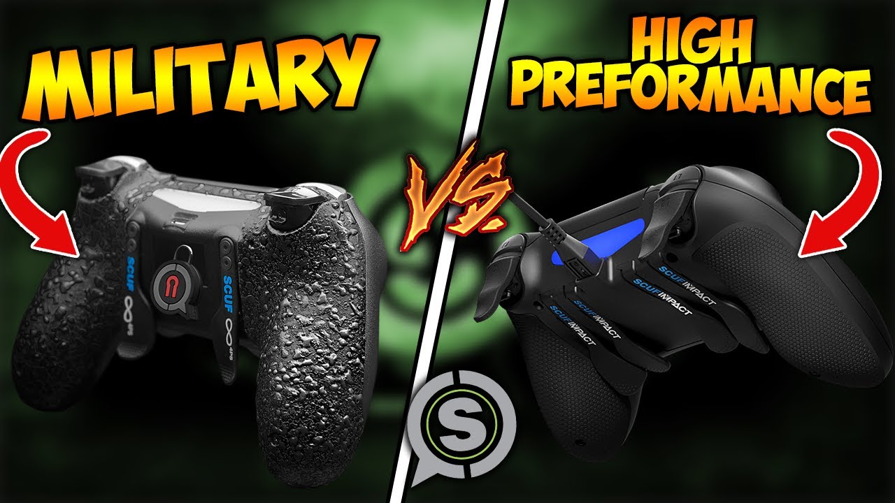 Military Vs High Scuf Grip (Which Better?) - YouTube