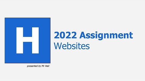 HCS: Assignment: 2022 - Websites