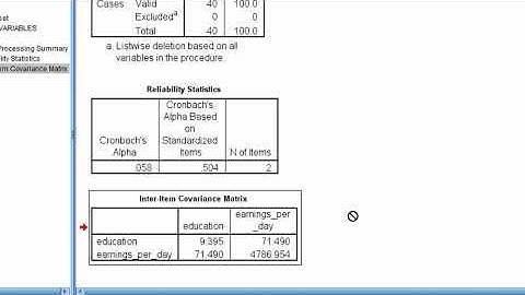 V5.12 - Pearson Covariance in SPSS