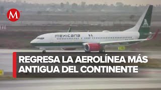 Mexicana de Aviación realiza su primer vuelo; sale del AIFA hacia Tulum