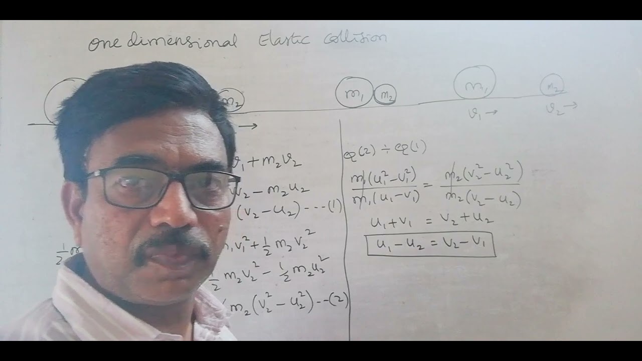 one-dimensional-elastic-collision-law-of-conservation-of-kinetic