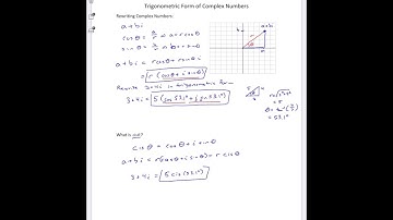 Trigonometric Form of Complex Numbers