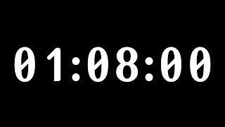 ⏳ 1 Hour 8 Minute Silent Timer with Alarm 🔔