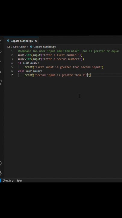 Python program to find greatest number #python #coding # ...
