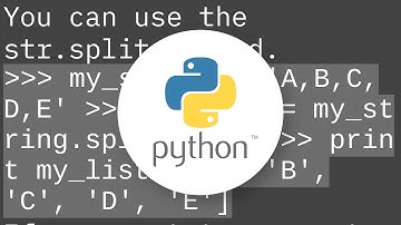 How to convert comma-delimited string to list in Python?