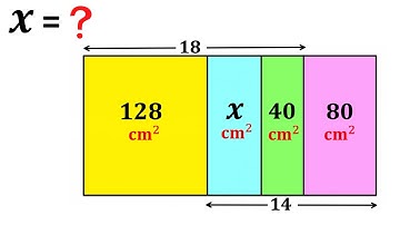 Find X | Calculate area of the Blue shaded rectangle | Important Geometry skills explained