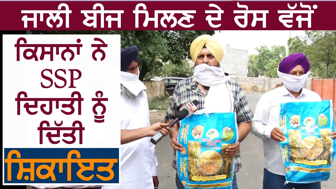 नकली Seeds की धोखाधड़ी के Against Amritsar के Farmers ने SSP Dehati को सौंपी Complaint