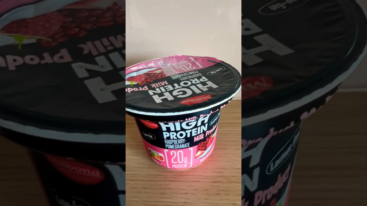 High protein Milk product by Milbona raspberry pomegranate lidl 