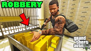 Franklin Biggest Gold Robbery in GTA 5 | SHINCHAN and CHOP