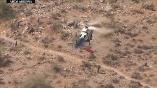 Helicopter rescue of injured hiker in Arizona spins out of control