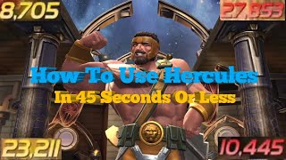 How To Use Hercules In 45 Seconds Or Less