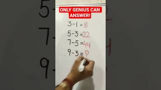 Only Genius Can Answer This Math Question | IQ Test Challenge #viral #iqtest #puzzle #reasoning