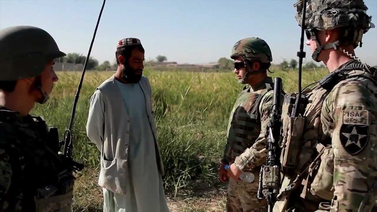 Soldiers Try To Win Hearts And Minds By Visiting Village Schools In Kandahar