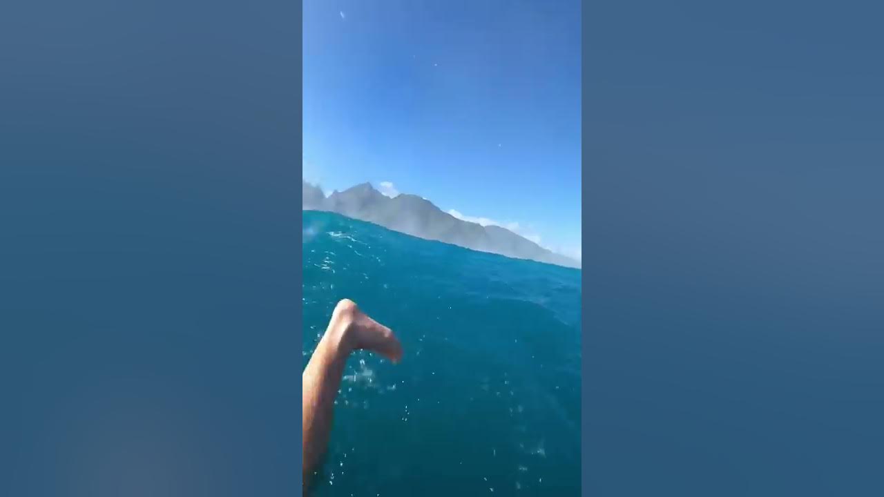 THIS IS NOT A WAVE BUT THE ENTIRE OCEAN FOLDING OVER