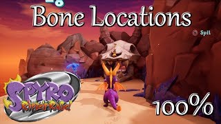 Spyro Reignited Trilogy: Skelos Badlands Bone Locations