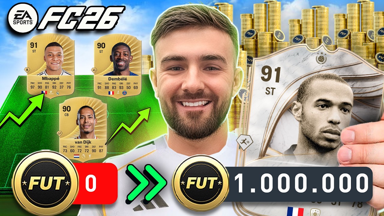 САМЫЙ ПРОСТОЙ способ увеличить свой капитал с 1000 до 1 МИЛЛИОНА монет в FC 26 (полное руководство)