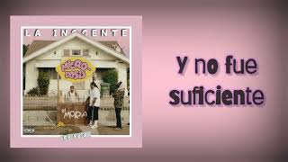 LA INOCENTE-Feid y Mora(Letra en español)