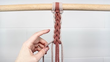 Colorful Double Braid Pattern | DIY MACRAME