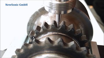 Using a Sonodur-2 portable UCI hardness tester on a Tooth Root