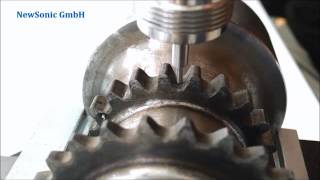 Using a Sonodur-2 portable UCI hardness tester on a Tooth Root