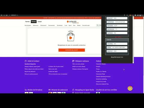 Free chrome extension script to fast cop sneakers on Zalando website
