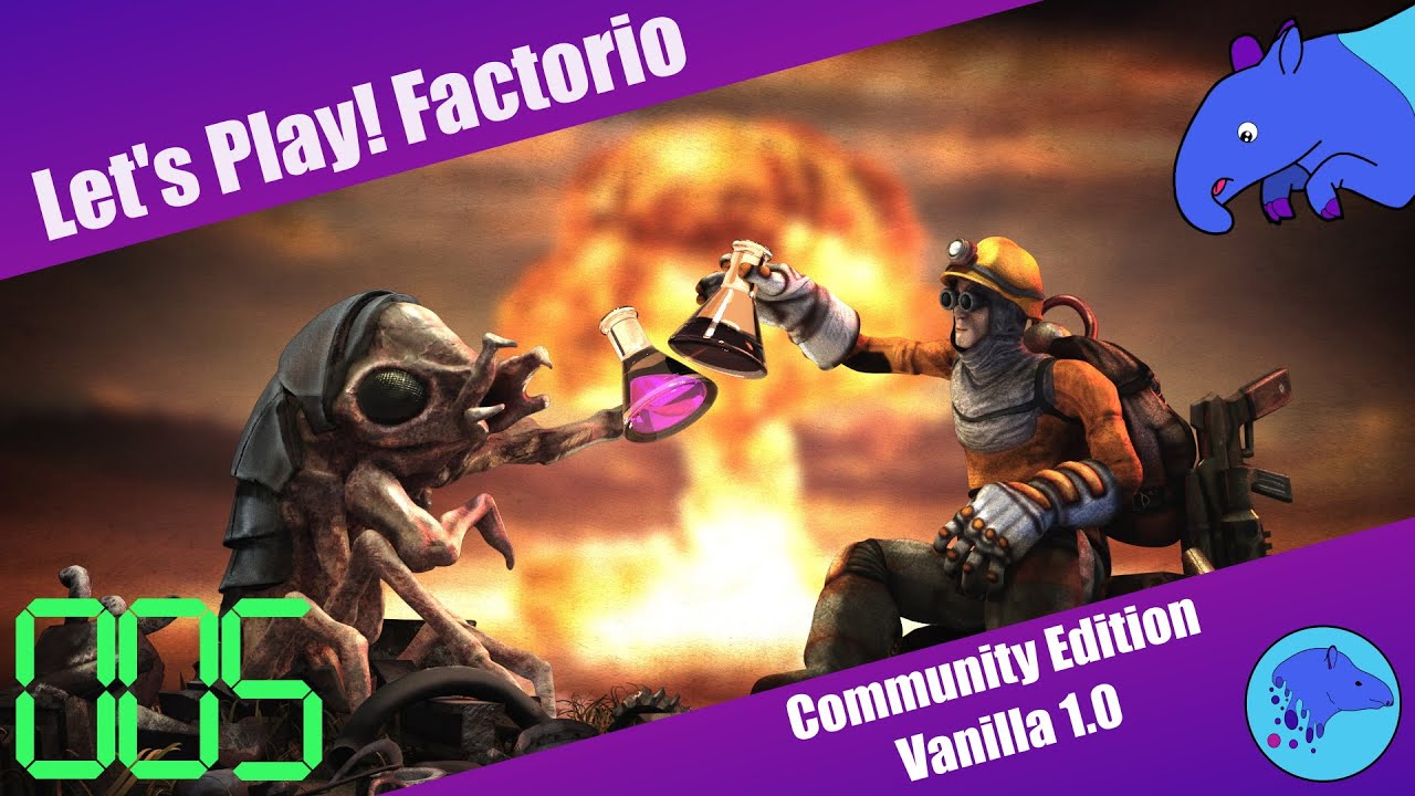 Factorio: Let's Play - Vanilla - Part 5 - Die Fabrik läuft an! - YouTube