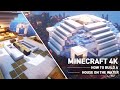 Minecraft Modern Water House Tutorial : How to build a house on the water in Minecraft #100