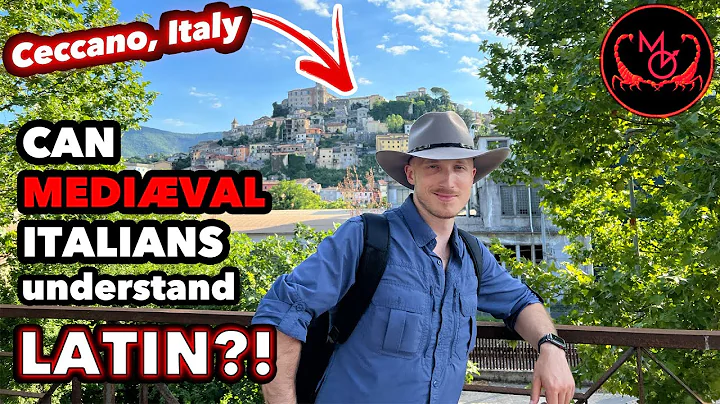 American speaks Latin with MEDIVAL Italian Reenact...