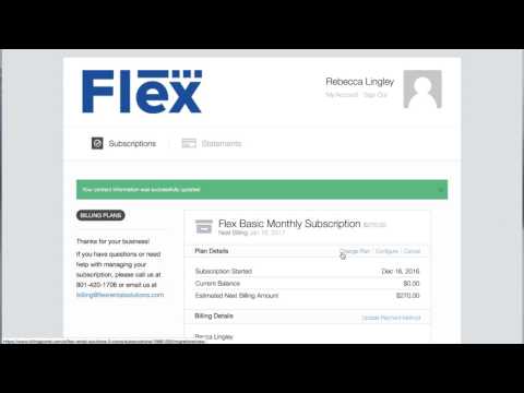 Flex Customer Billing Portal Intro