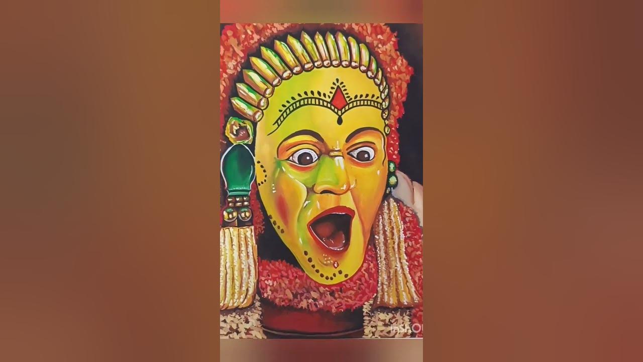 6-7 hours with poster colour on 80GSM paper #song #kannada #kantaramovie #kantara #southindianmovie