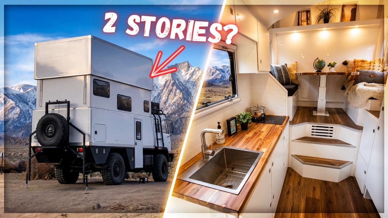 This Truck Turns Into a Two-Story Home