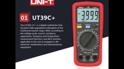 UNI-T UT39C+ Review and Teardown!