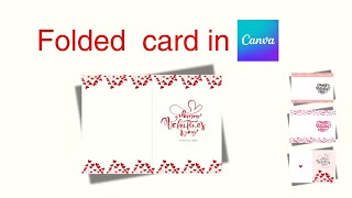 ❤️  How to Make a Stunning Folded Card for Valentine's Day in Canva (2025) screenshot 1