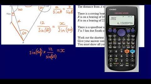 17. Sine and cosine rule (GCSE Maths - Edexcel Practice Tests Set 3 - 2H)