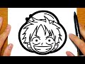 كيفية رسم لوفي من ون بيس رسومات سهلة