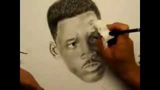 Will Smith charcoal drawing (MEN IN BLACK 3)