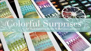 Colorful Surprises: Art Haul featuring MashasWatercolors and more