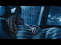 Peaceful Car Rain Sounds During a Lonely Midnight Storm for Deep Relaxation
