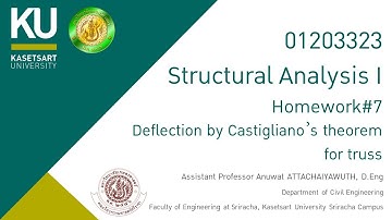 Structural Analysis I: Homework Deflection by Castigliano