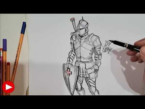 Video: Come Si Disegna Un Cavaliere