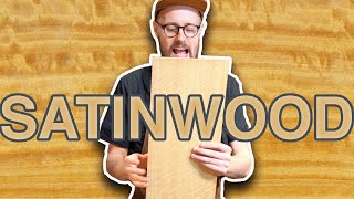 CEYLON SATINWOOD - Chloroxylon swietenia - INSANE FIGURE acoustic guitar tonewood -Tom Sands Guitars