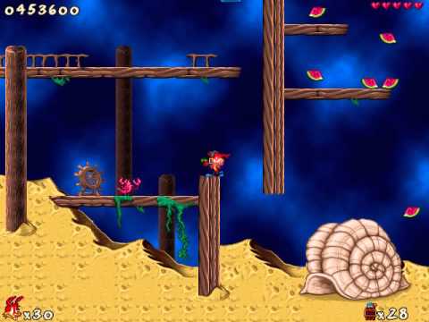 Jazz Jackrabbit 2 Beach Bunny Bingo (Gameplay Hard) - YouTube