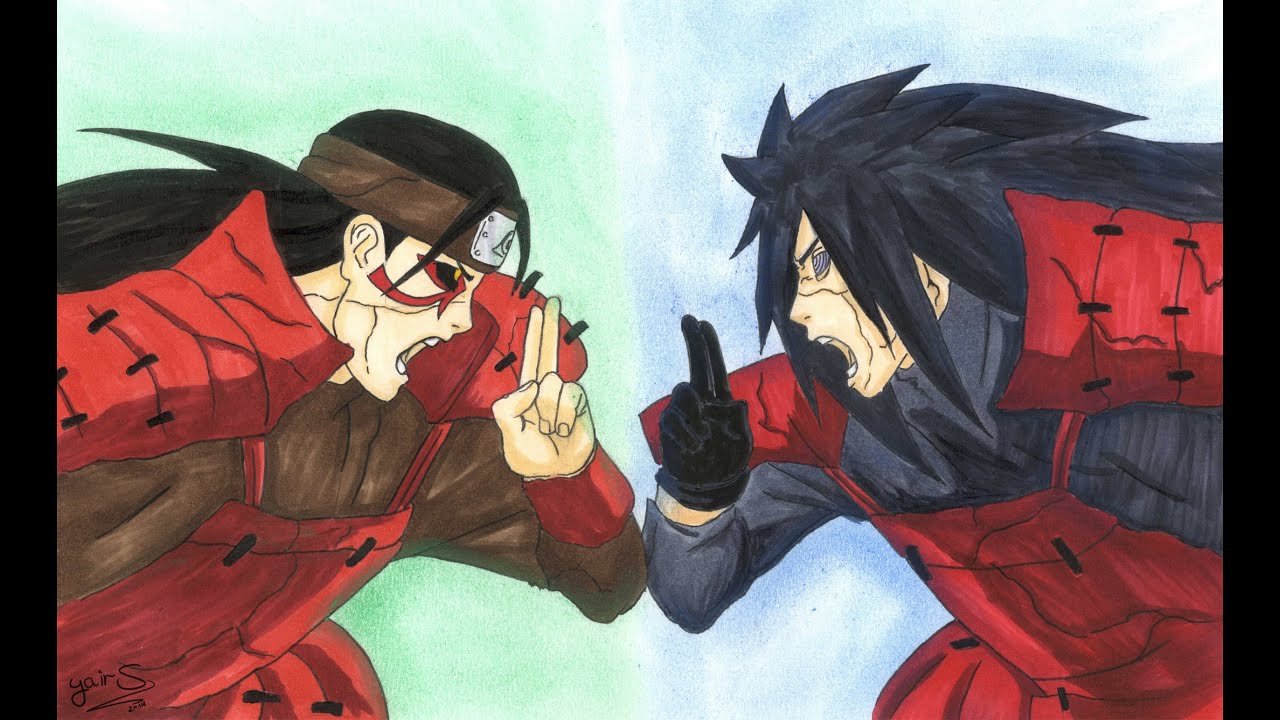 Drawing Madara Uchiha Vs Hashirama Senju