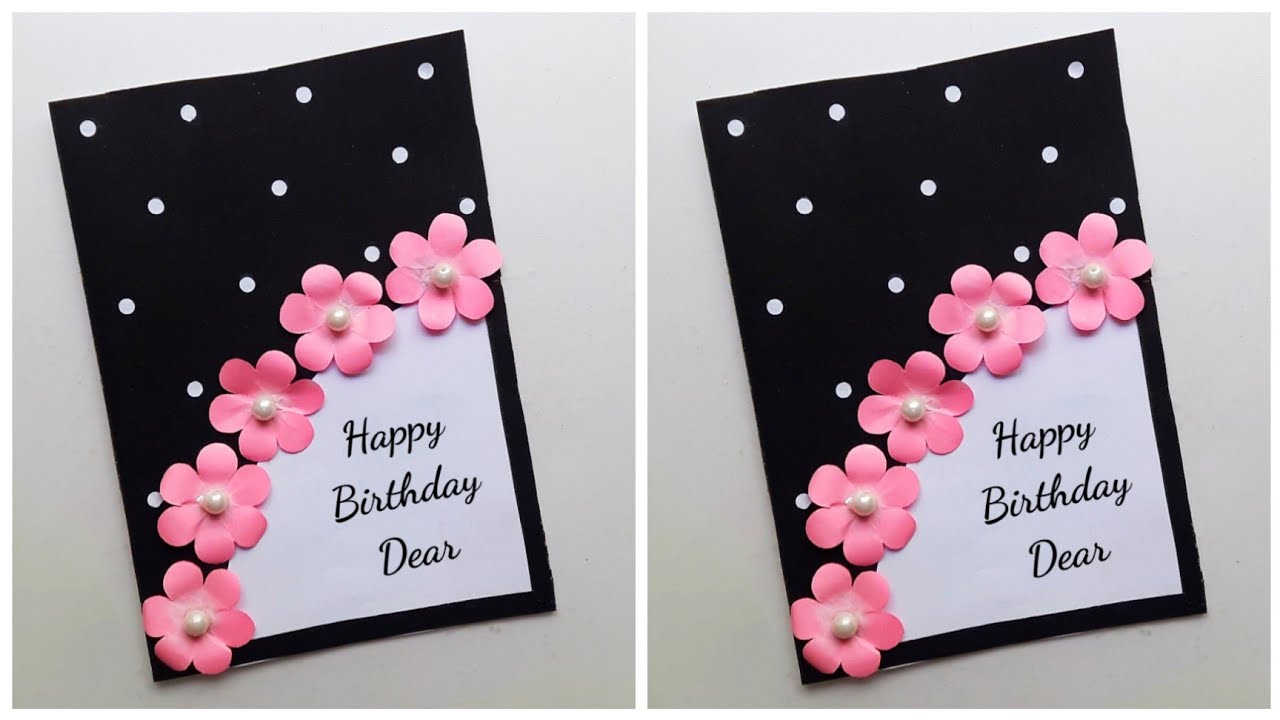 Easy Handmade Birthday Card Idea • How to make birthday card at home ...