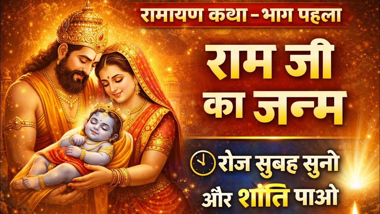 रामायण भाग 1: श्रीराम का दिव्य जन्म | पूरी कथा हिंदी में
