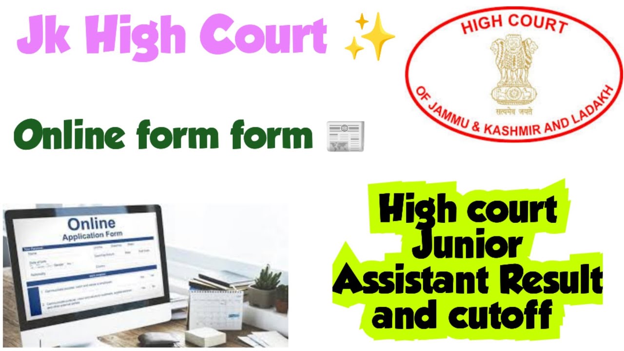 Jk High court new vacancy out|High court online form apply|Junior Assistant Result and cutoff|Jkp