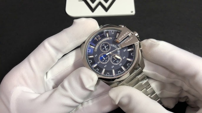 DIESEL Watch Mega Chief - YouTube Stainless DZ4636 Steel Chronograph