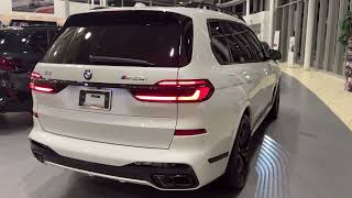2024 BMW X7 M60i Mineral White with individual Coffee interior